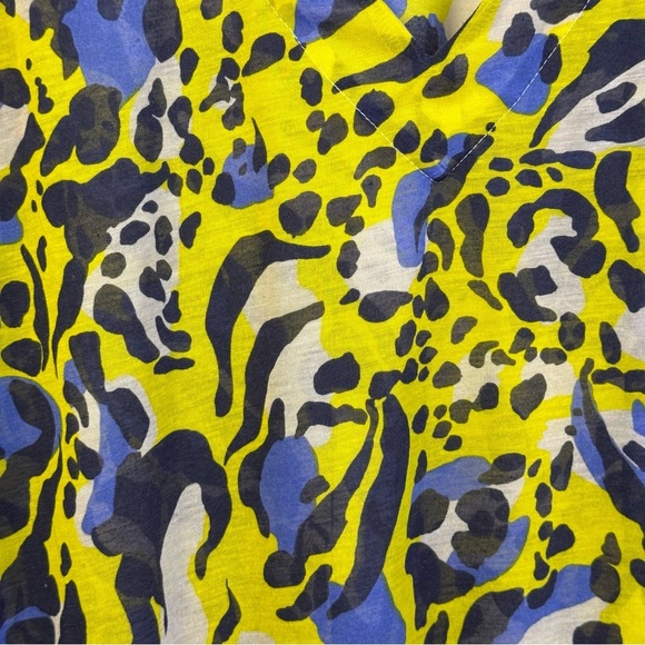 H&M Yellow and Blue Patterned Dress Women’s Size M - Picture 6 of 6